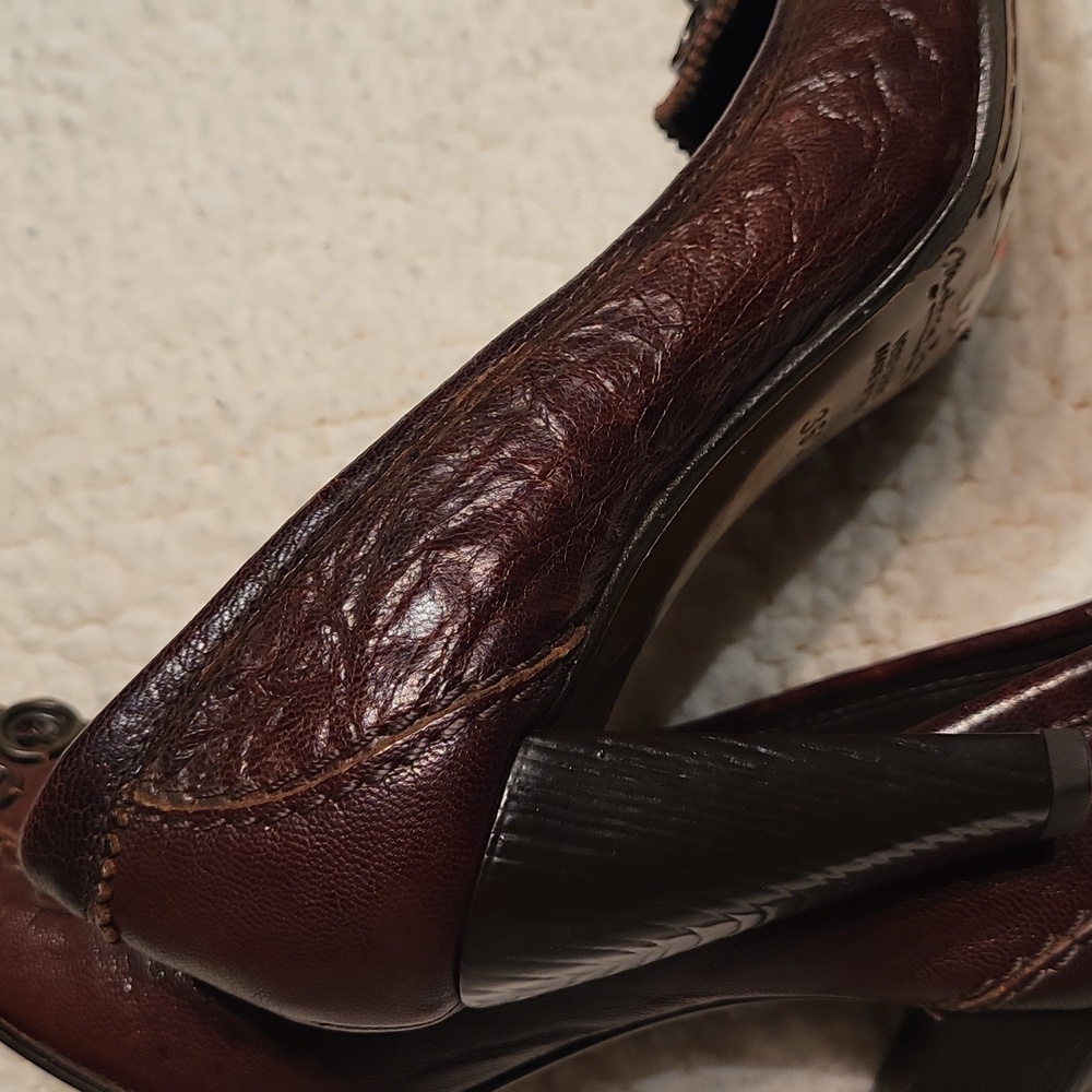 Vintage Y2K Materia Prima Goffredo Fantini Luxury Leather Women's Shoes / Sz 6 - Picture 12 of 17